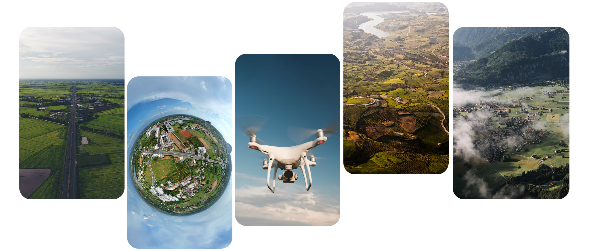 Aerial drone photography capturing landscapes from above by Woow Reality
