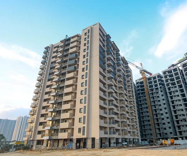a tall buildings under construction showing a quality of photography